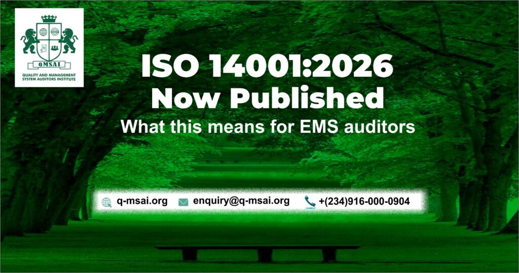 ISO 14001:2026 Key Changes Every Auditor Should Understand
